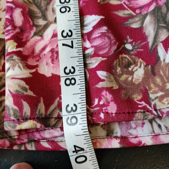 Anthony Richards Vintage Floral Fit & Flare Button Down Midi Shirt Dress Size 6P - Picture 10 of 11